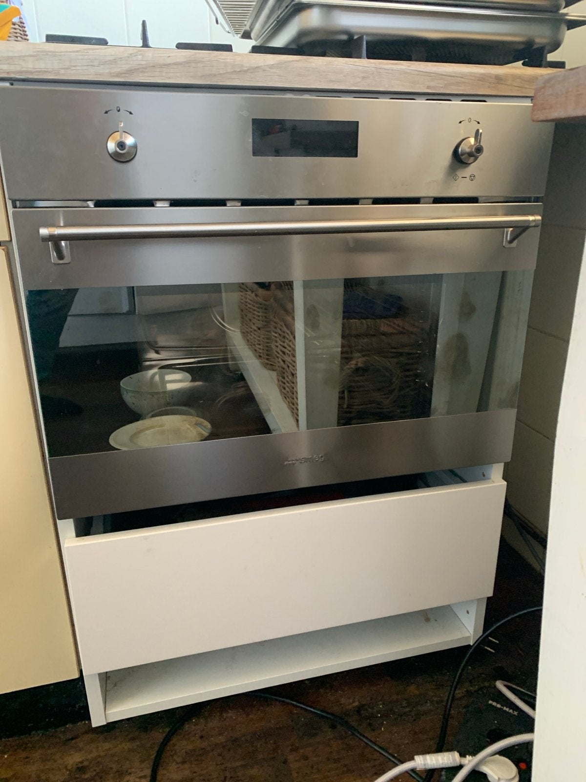 Smeg S45VX2 / S45VCX2 STOOMOVEN INBOUW NIEUW RVS, Witgoed en Apparatuur, Ovens, Ophalen, 45 tot 50 cm, Gebruikt, Smeg