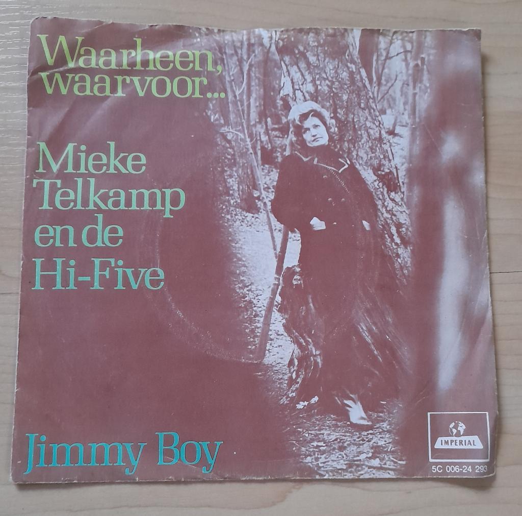 SINGLE WAARHEEN WAARVOOR MIEKE TELKAMP EN DE HI-FIVE JIMMY, Ophalen of Verzenden, Gebruikt, Nederlandstalig