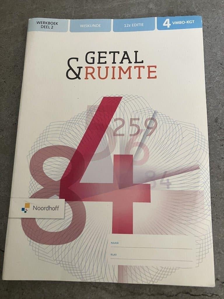 Getal & Ruimte 12e ed. FLEX 4 vmbo kgt werkboek deel 2, Boeken, Ophalen of Verzenden, Gelezen, VMBO