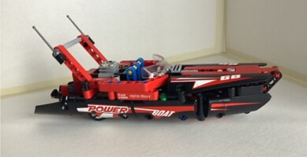 lego technic Powerboot speedboot 42089 complete set + boekje, Lego, Ophalen of Verzenden, Zo goed als nieuw, Complete set