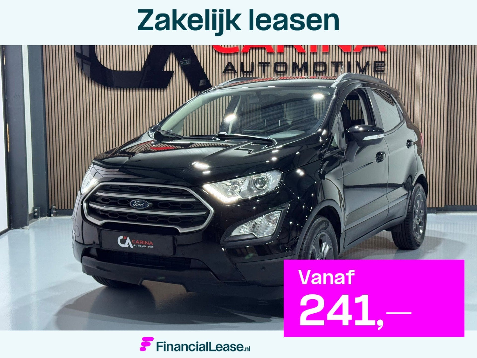 Ford EcoSport 1.0 EcoBoost Titanium / Automaat / Cruise Cont, Dealer onderhouden, 125 pk, Gebruikt, Zwart