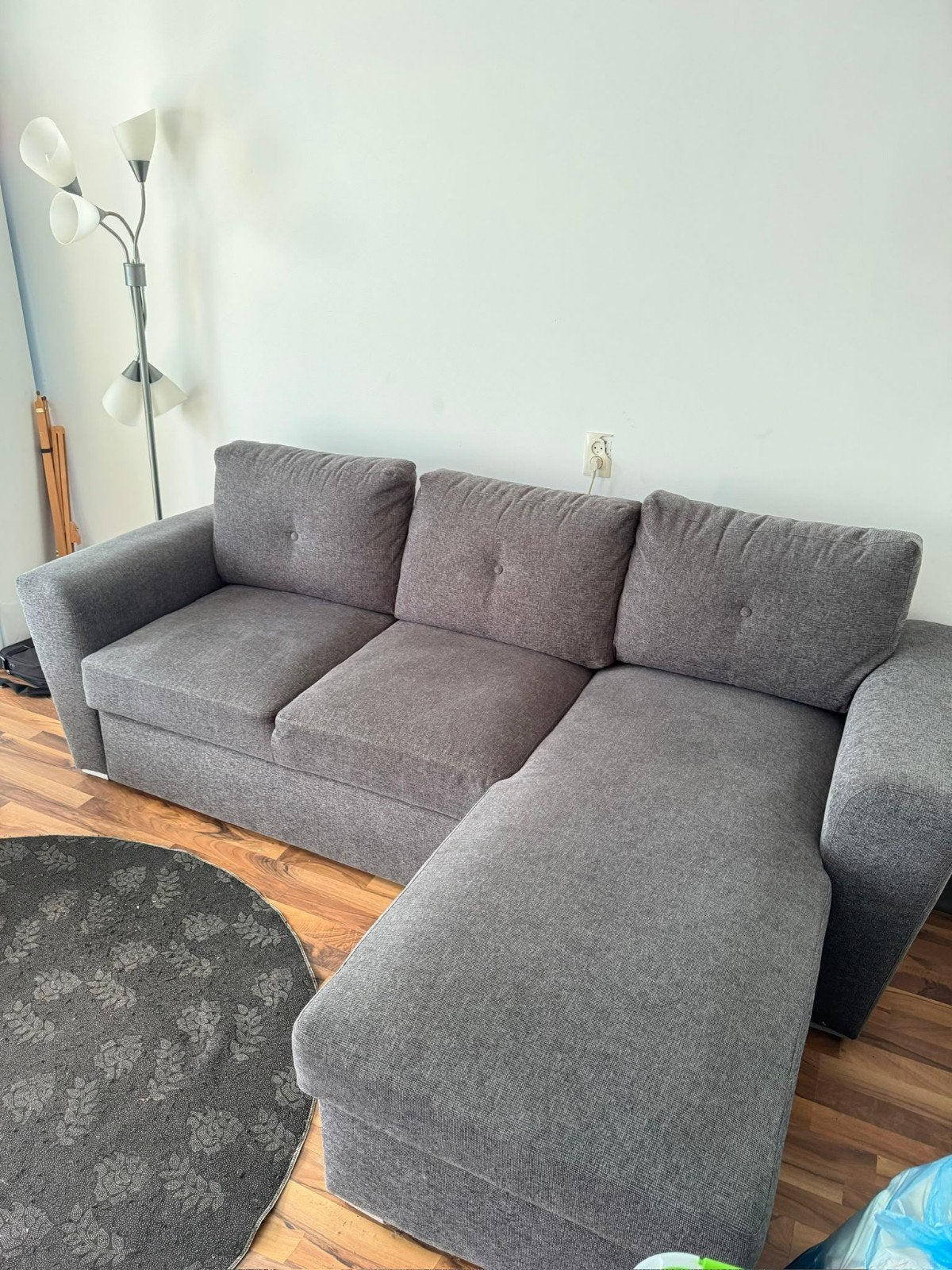 L-vormig bankstel met slaapbank en opbergruimte, Ophalen