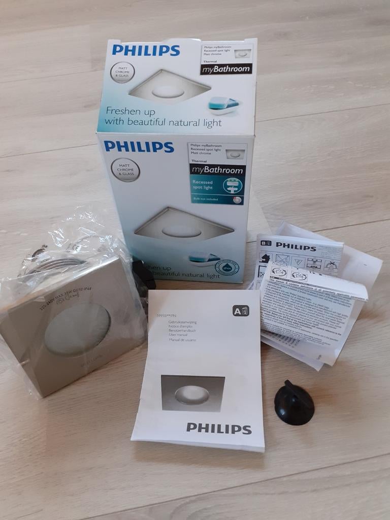 PHILIPS Inbouwspot myBathroom Thermal, Matt Chrome nieuw, Ophalen of Verzenden, Nieuw, Metaal of Aluminium, Led