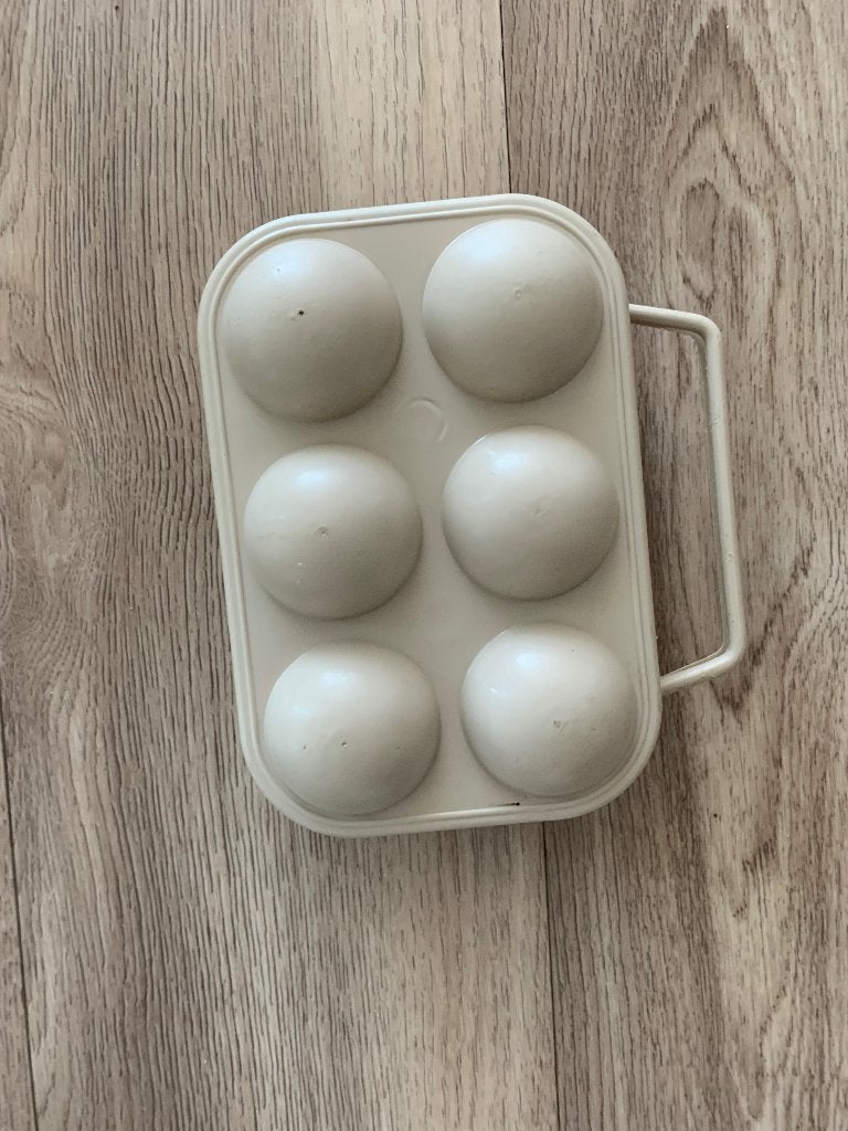Te koop vintage eierdoosje, Ophalen, Gebruikt, Kunststof