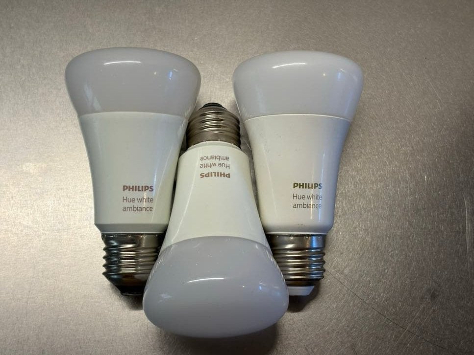 Philips Hue White Ambiance E27 LED Lampen (4 stuks), Ophalen, Wit, E27 (groot), Dimbaar