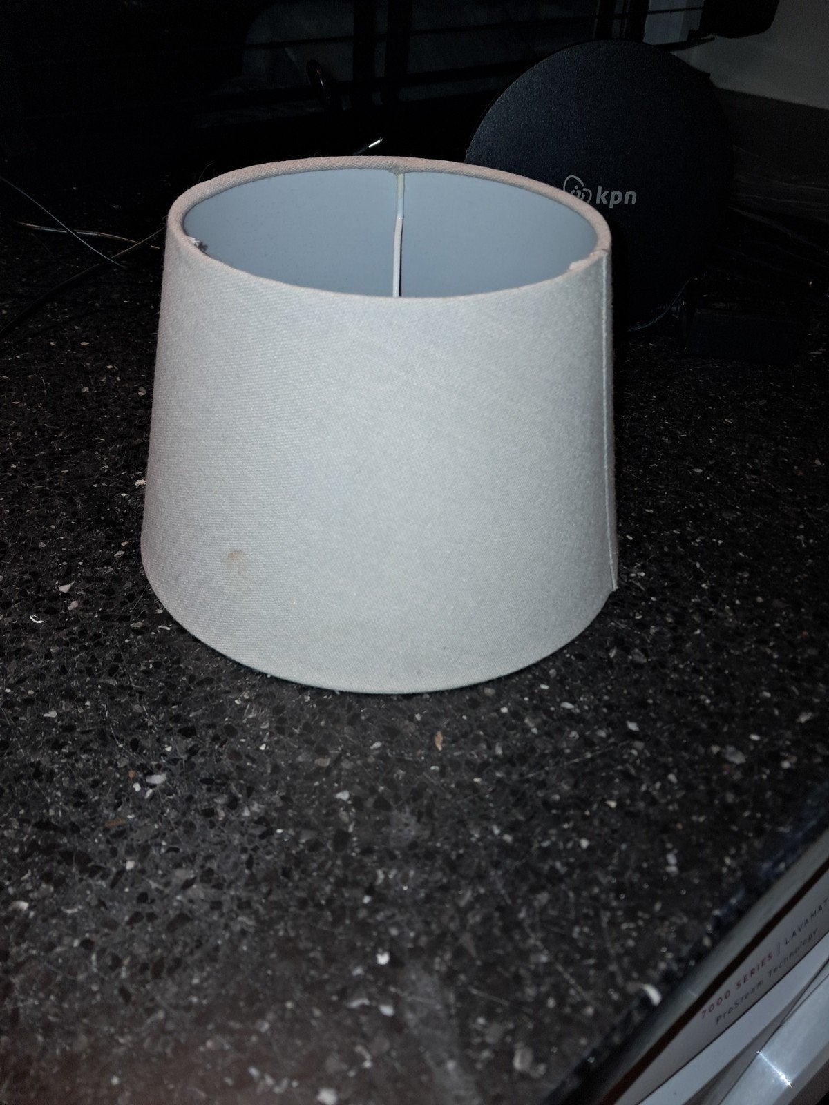 Lichtgrijze lampenkap, zo goed als nieuw, Overige typen, Rond, Ophalen of Verzenden, Zo goed als nieuw