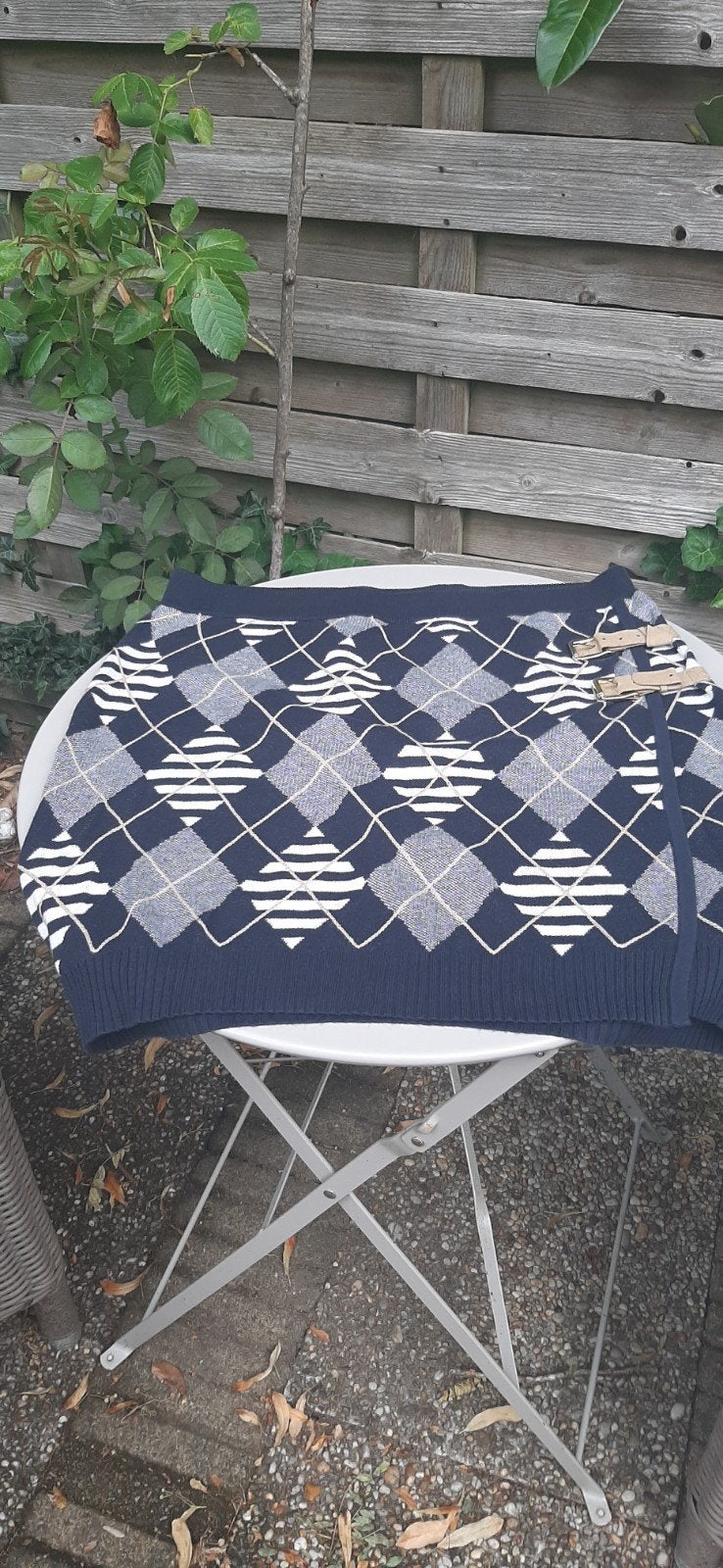 McGregor rok met argyle patroon en gespen, Kleding | Dames, McGregor, Blauw, Maat 42/44 (L), Ophalen of Verzenden