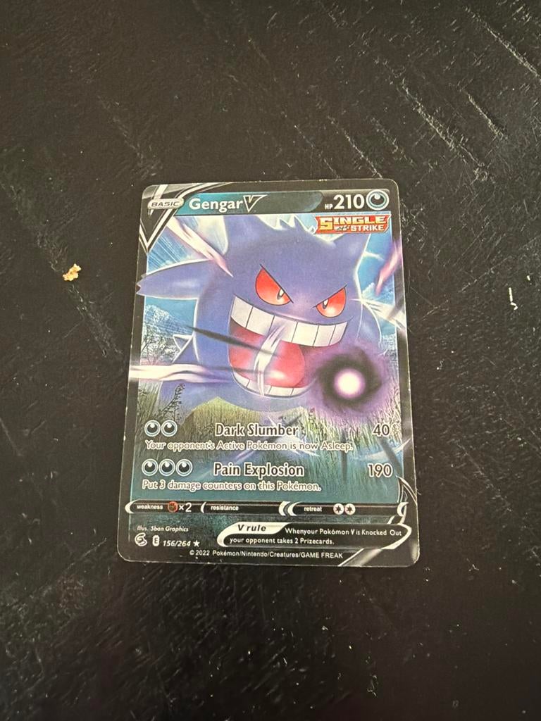 Pokémon kaarten Gengar V en Koraidon ex, Ophalen of Verzenden, Gebruikt, Meerdere kaarten, Foil