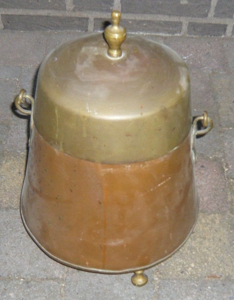 antieke koperen doofpot, Ophalen, Koper
