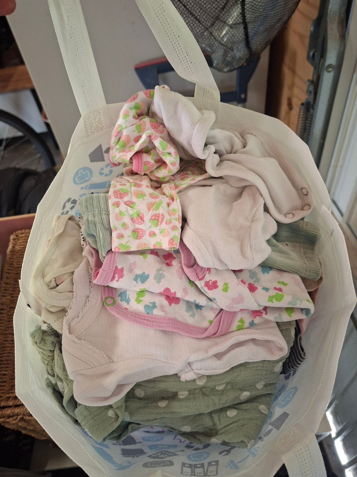 Babypakket: Rompertjes en kleding voor newborn meisje, Ophalen, Gebruikt, Diverse, Meisje