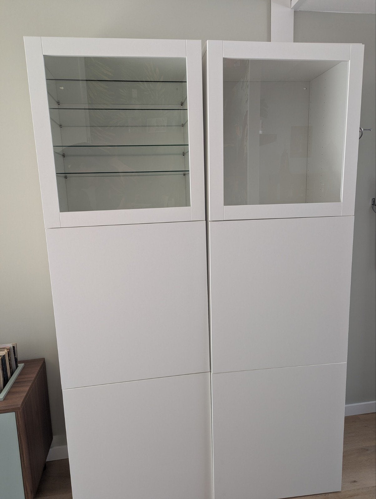 Ikea Besta Hoge kast wit x2, Ophalen, 50 tot 100 cm, 150 tot 200 cm, 25 tot 50 cm