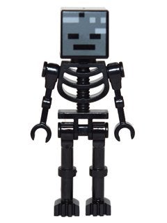 LEGO Minecraft min025 Wither Skeleton - Straight Arms, Minecraft, Lego, Nieuw, Ophalen of Verzenden