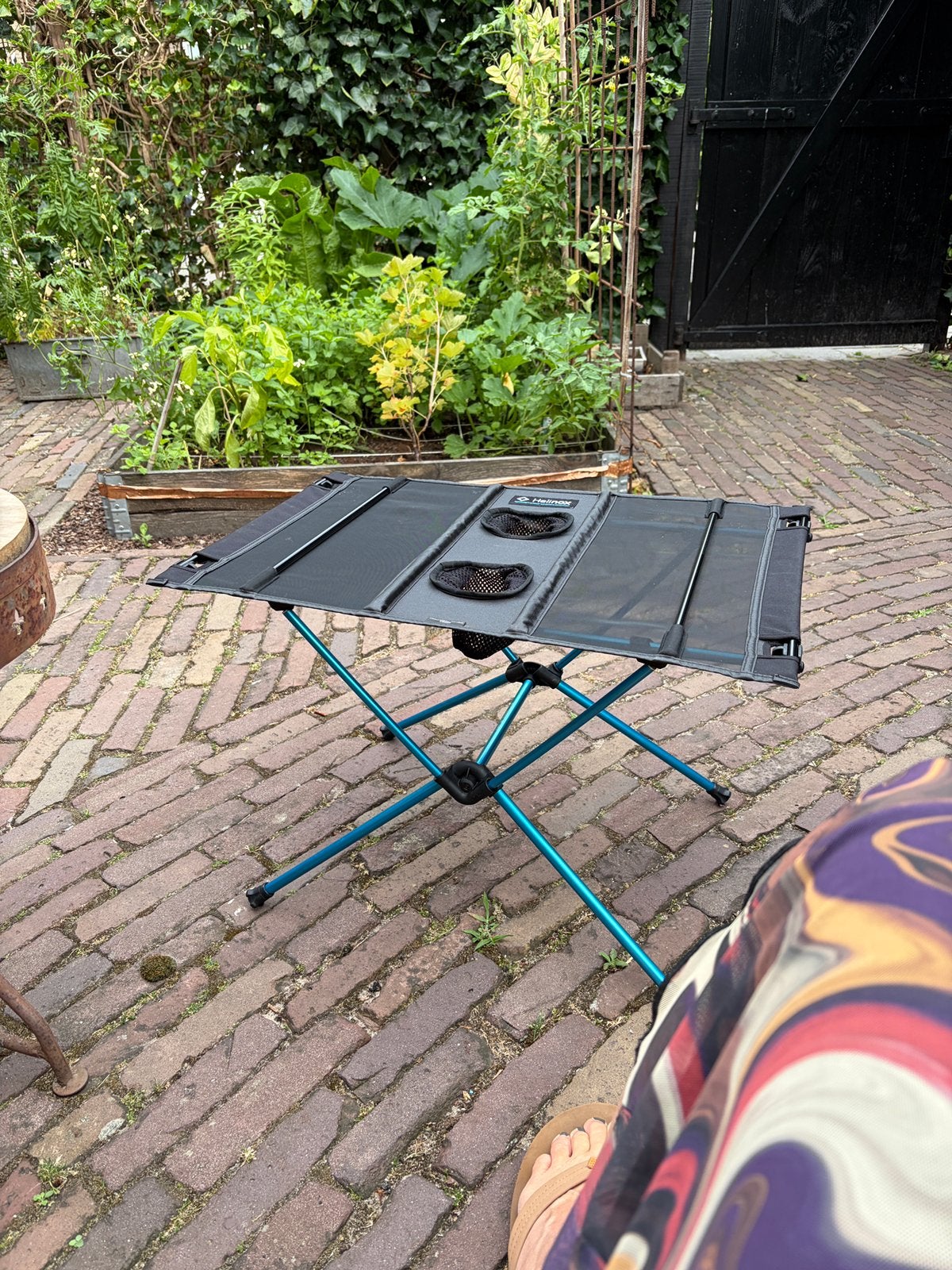 Helinox tafeltje lichtgewicht, Ophalen, Zo goed als nieuw, Aluminium, 2 zitplaatsen