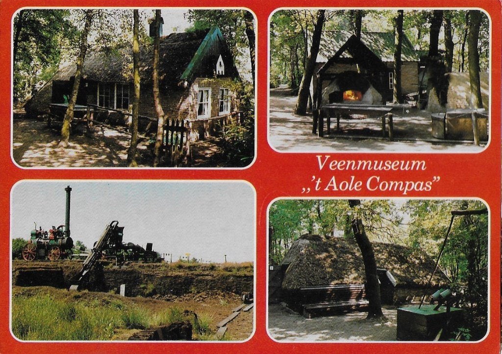 Barger compascuum gelopen ansichtkaart veenmuseum ( a585), Ophalen of Verzenden, 1980 tot heden, Gelopen