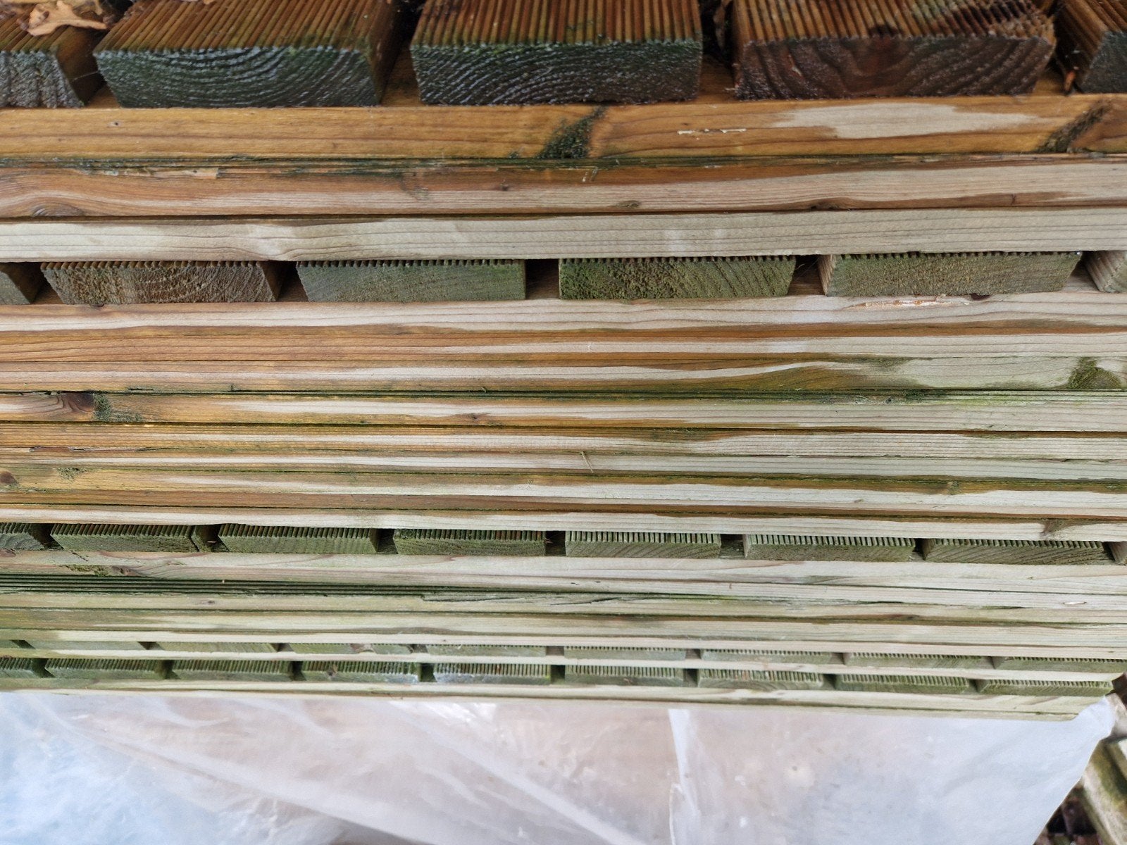 Houten tegels - Gebruikt, Ophalen, Gebruikt, Hout