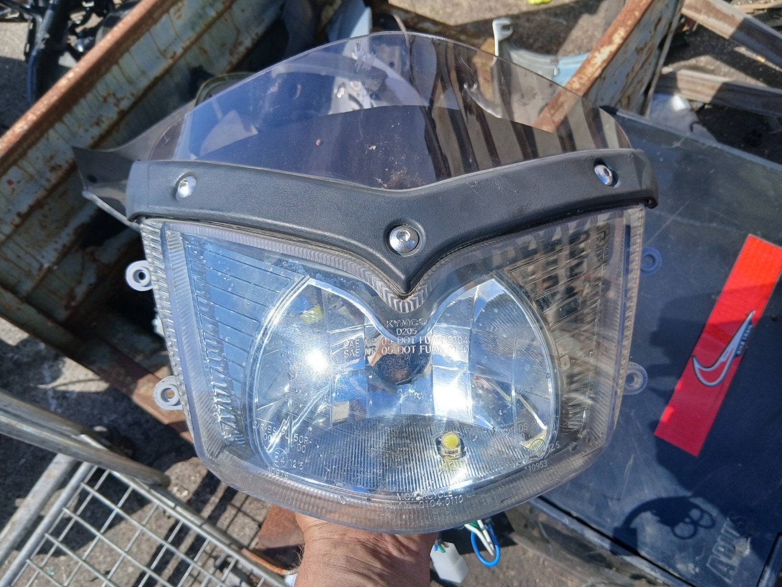 Kymco people s koplamp met schermpje, Ophalen of Verzenden, Gebruikt, Koplamp, Kymco