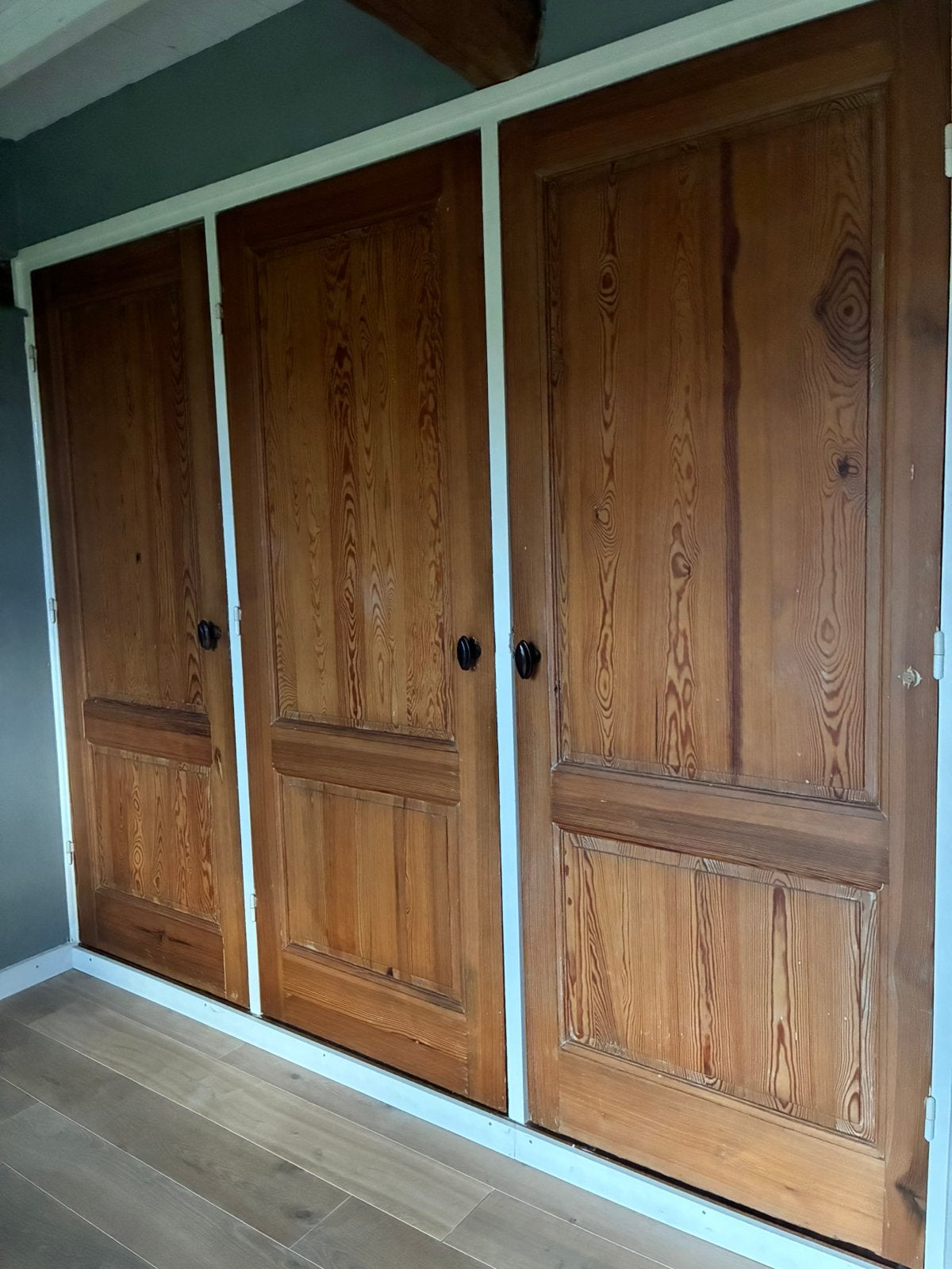 3 houten paneeldeuren (kastdeuren) vanaf 8 oktober, Doe-het-zelf en Verbouw, Ophalen, Zo goed als nieuw, Binnendeur, 200 tot 215 cm