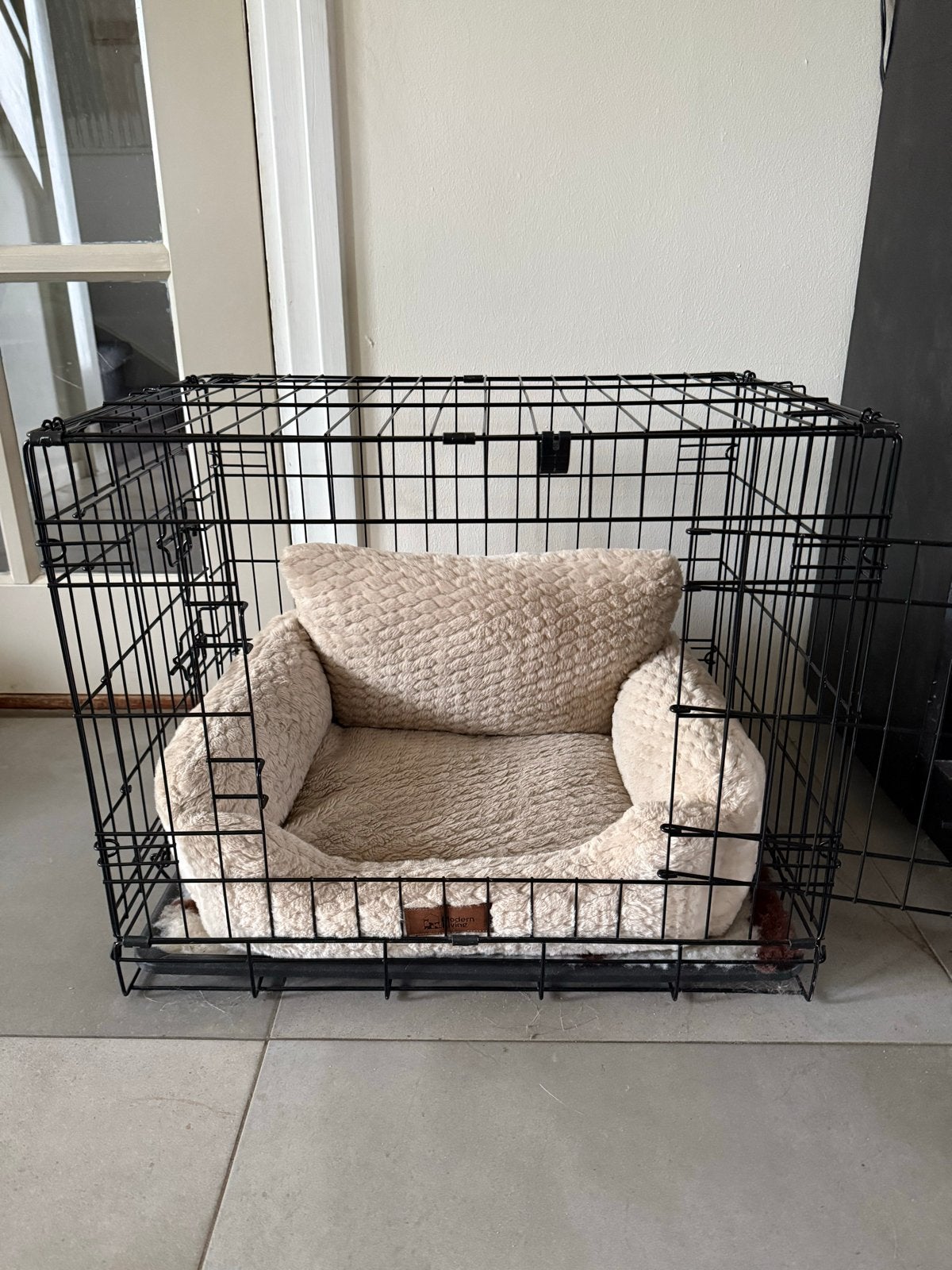 Leuke (puppy) bench met fauteuil, Ophalen of Verzenden, Zo goed als nieuw, Hondenren