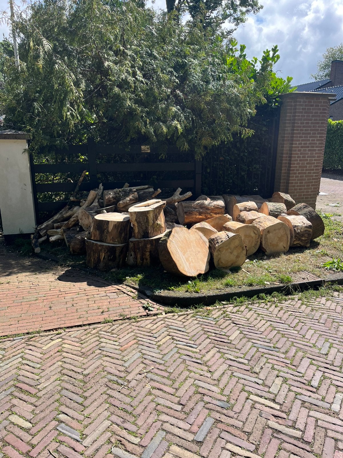 Grote partij droog haardhout, Minder dan 3 m³, Ophalen