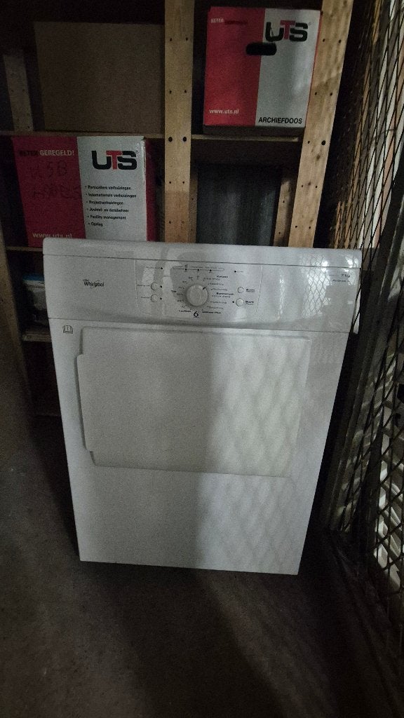 Whirpool Droger 7kg, Ophalen, 6 tot 8 kg, Gebruikt, Luchtafvoer