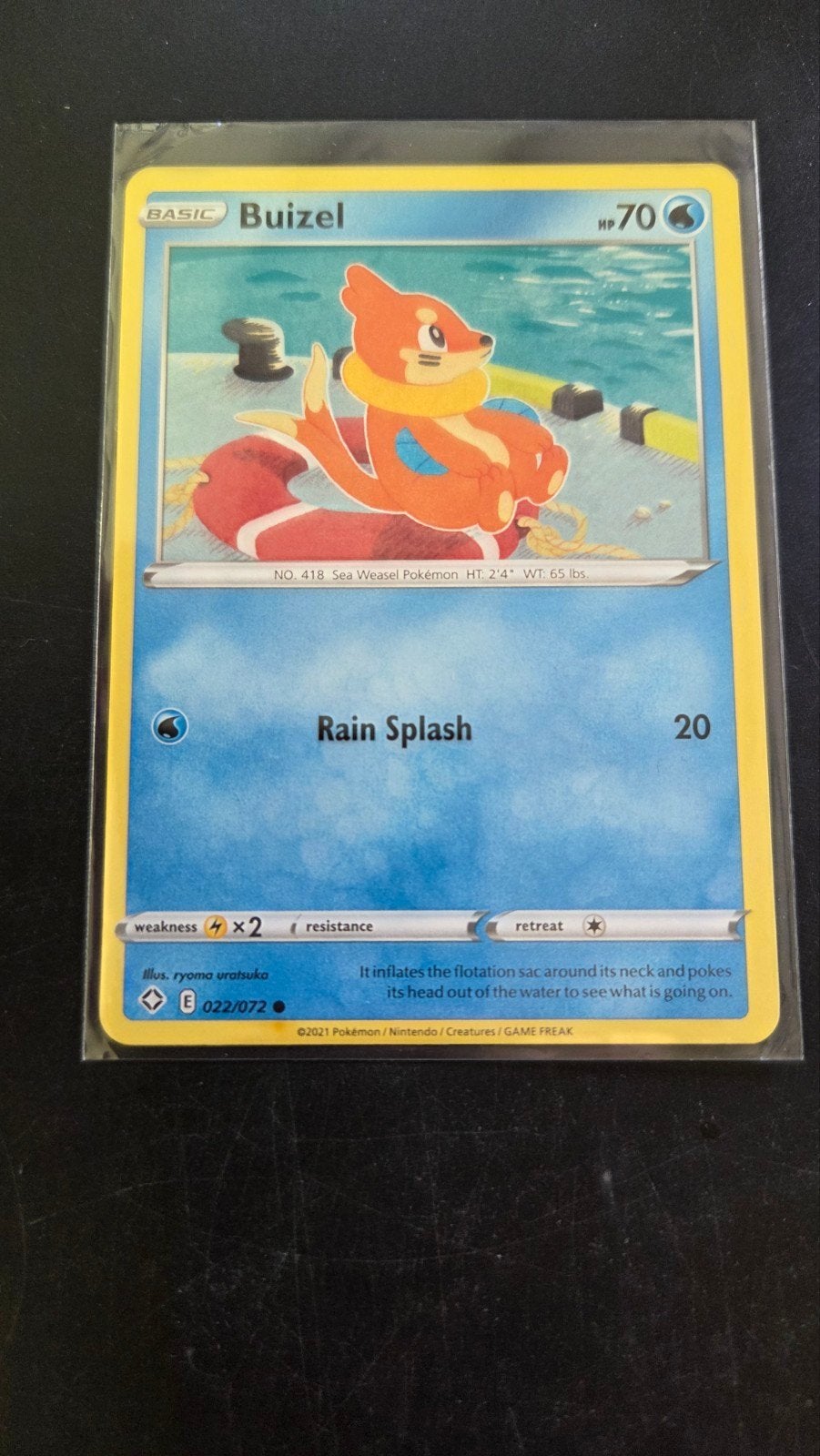 Buizel 022/072 - Shining Fates - Pokémon Kaart, Verzenden, Zo goed als nieuw, Losse kaart