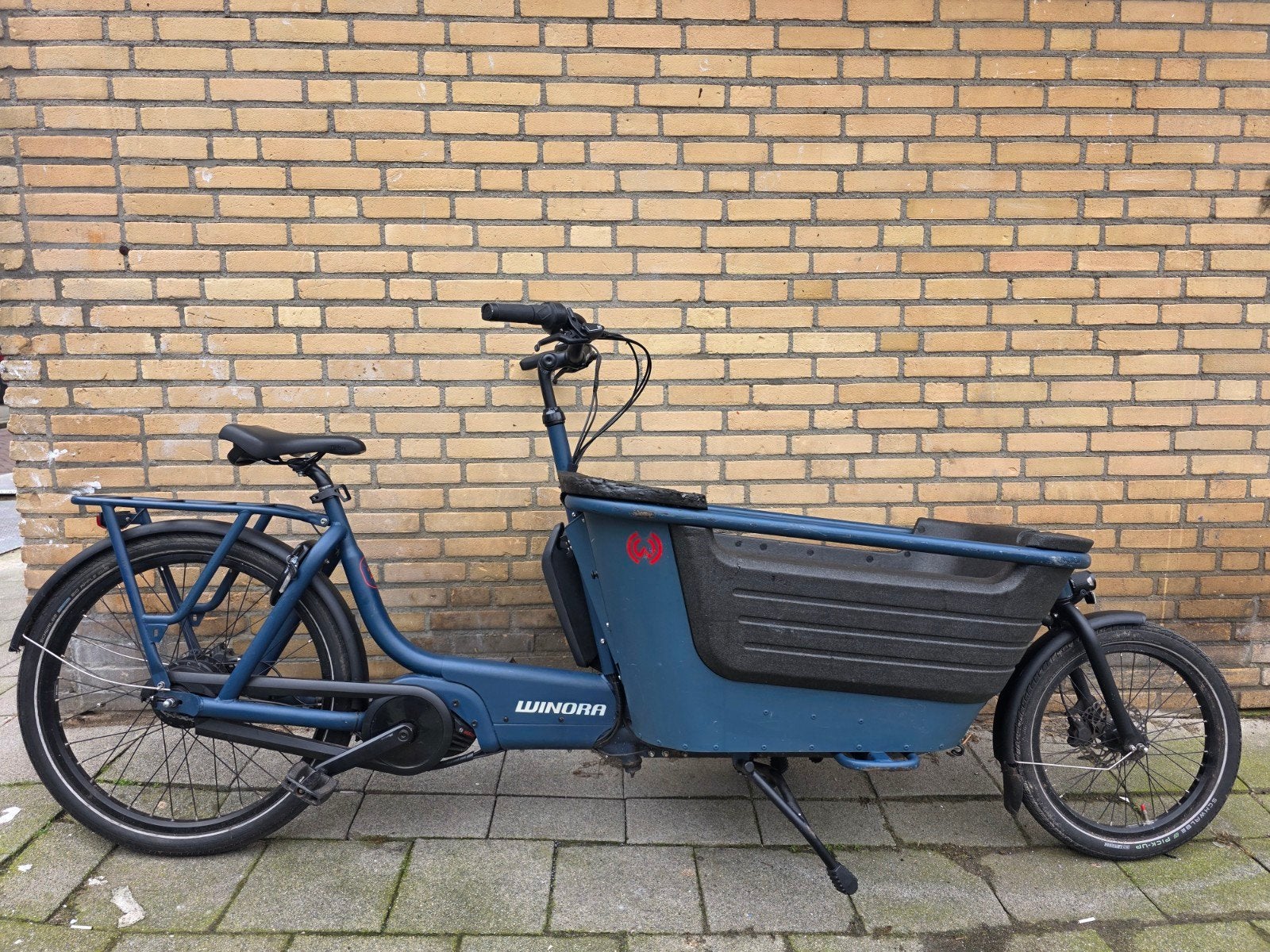 Winora F.U.B 2W Elektrische Bakfiets, Ophalen of Verzenden, Gebruikt, 4 kinderen of meer