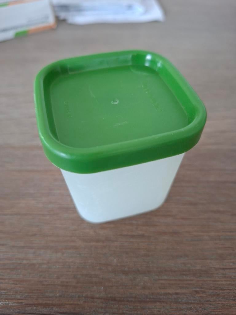 Tupperware 5x5x5,5cm, Ophalen of Verzenden, Groen, Overige typen