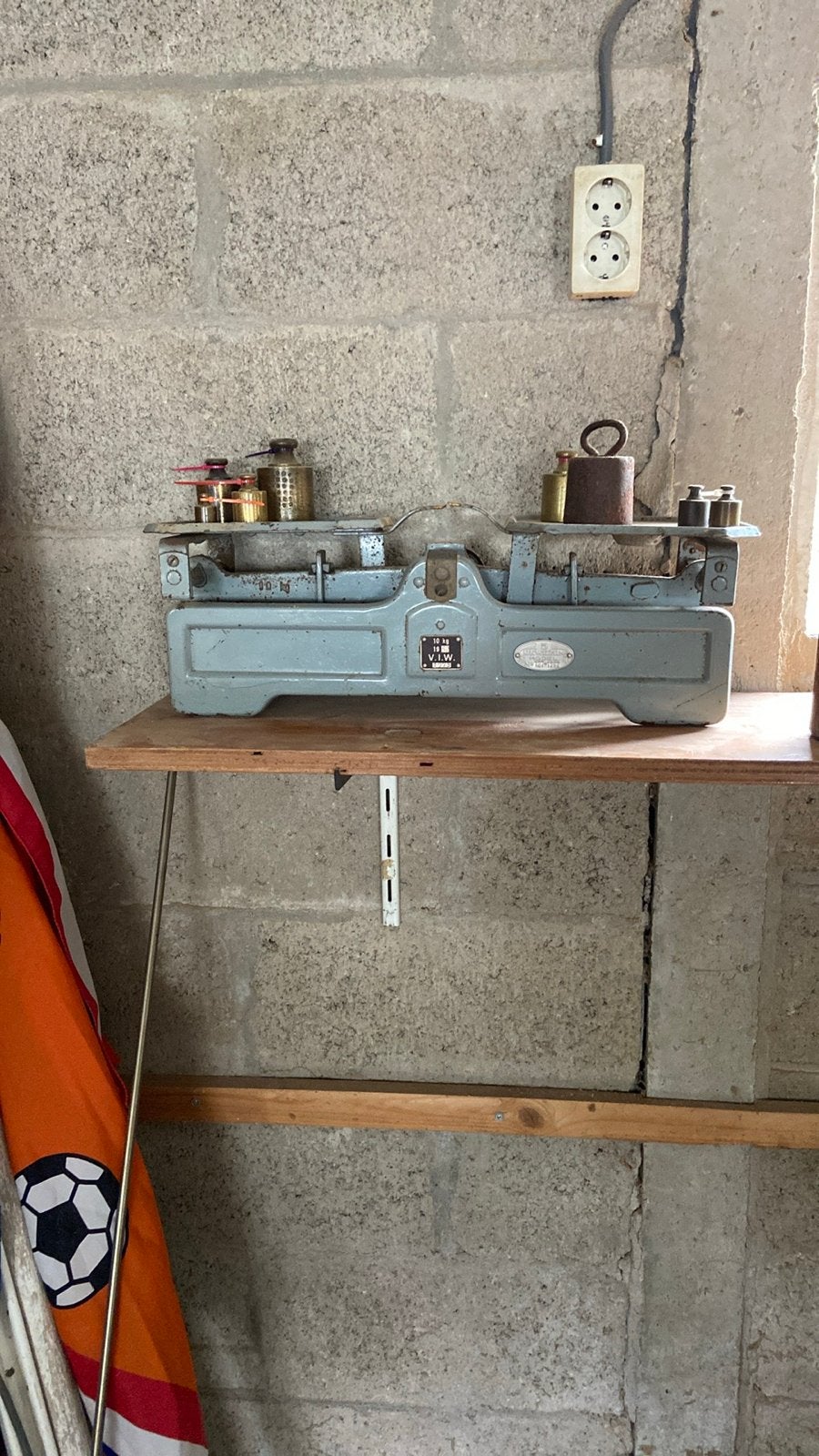 Vintage V.I.W. Weegschaal 10 kg - Jaren '60, Ophalen