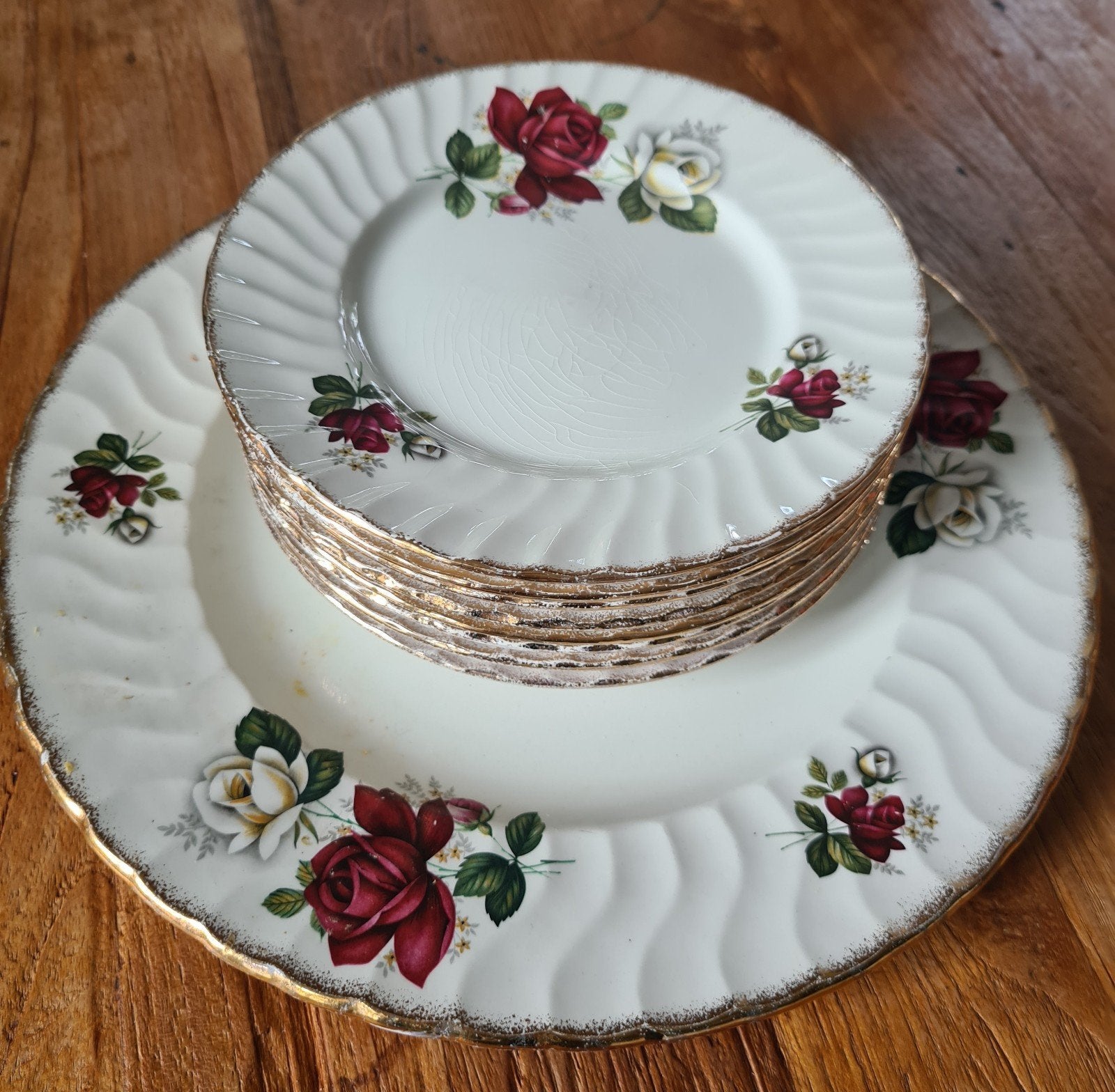 Aynsley & Co Ltd Staffordshire England gebaksborden set, Antiek en Kunst, Ophalen