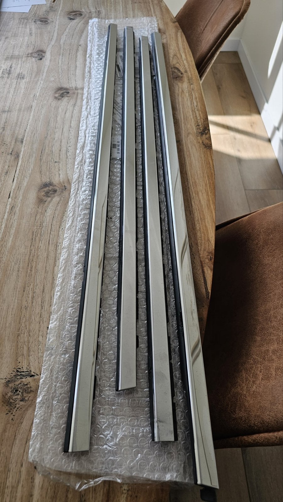 Raamlijsten Opel Astra (voor/achter, 4 stuks) - rubbers lich, Ophalen of Verzenden, Gebruikt, Opel