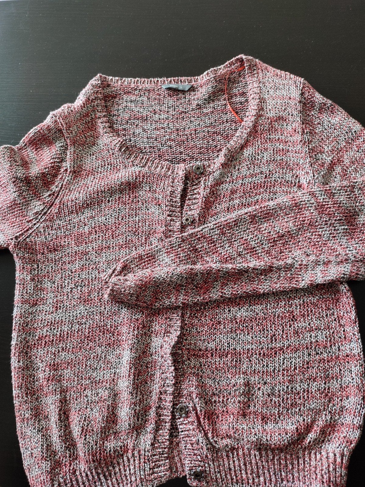 Hema vest maat L rood/wit/zwart gemêleerd, Meerkleurig, Maat 42/44 (L), Ophalen of Verzenden, Zo goed als nieuw
