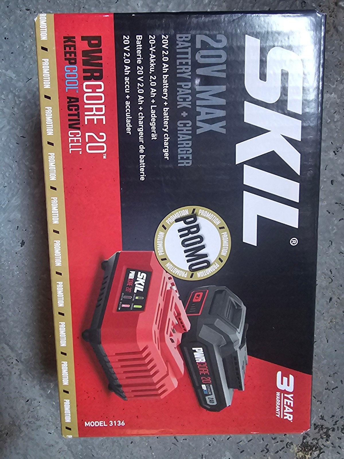 SKIL 20V Accupack en Oplader - Nieuw in Doos, Ophalen of Verzenden, Nieuw, Boor- en Schroefmachine