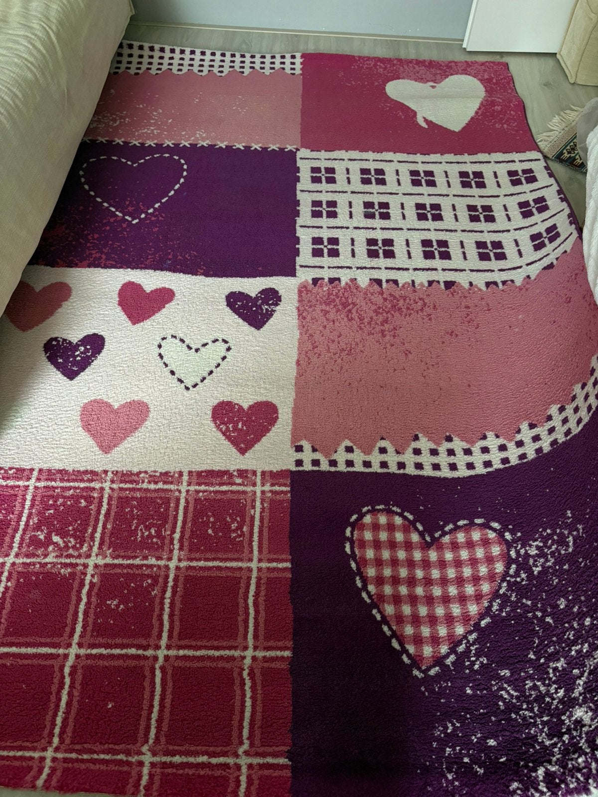 Mooie roze tapijt 160x230 gereinigd, 150 tot 200 cm, 200 cm of meer, Zo goed als nieuw, Rechthoekig