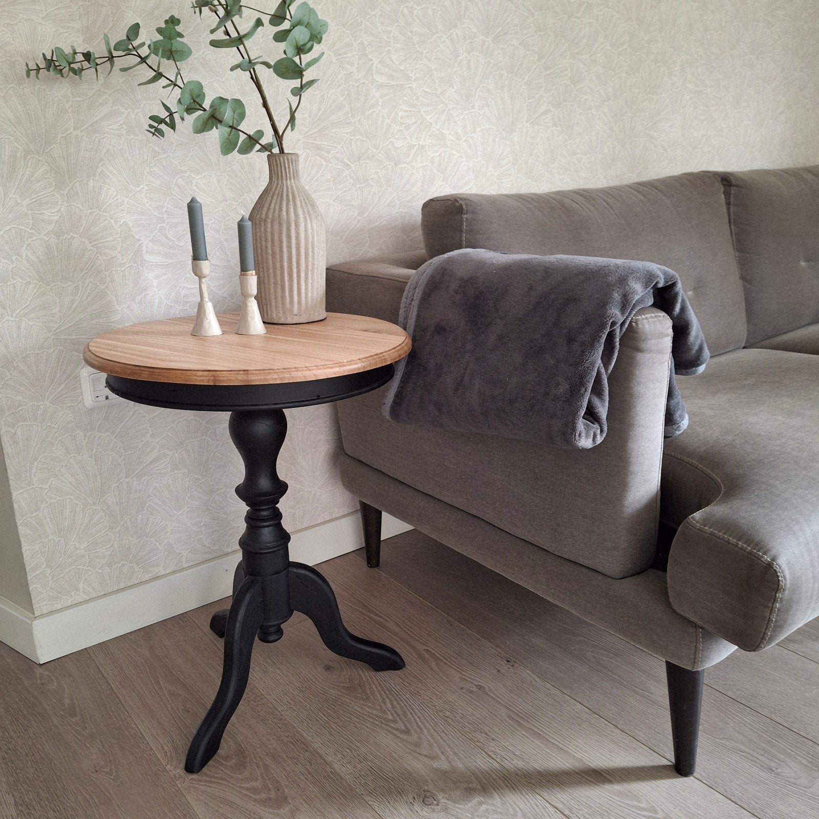 gave bijzettafel!, Ophalen, 50 tot 100 cm, Rond, Zo goed als nieuw
