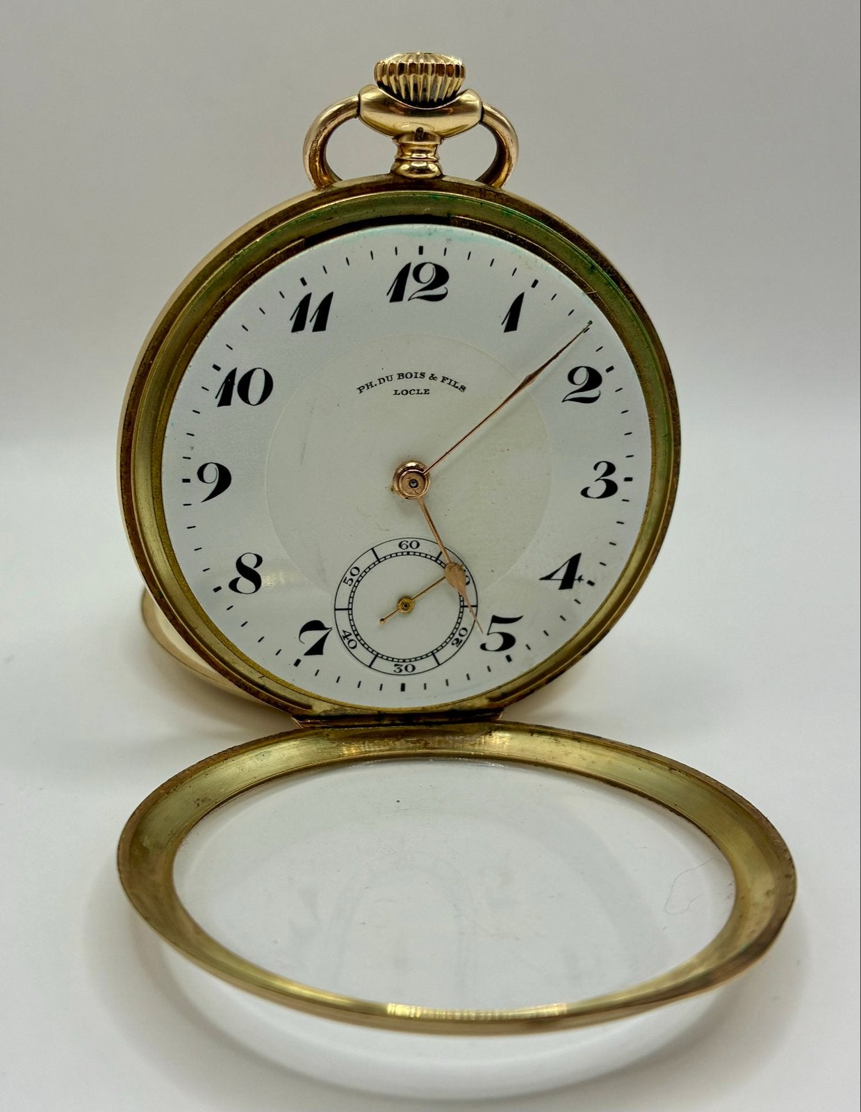 14kt Gouden Zakhorloge - Philippe Du Bois & Fils, Overige merken, Zakhorloge, 1900 tot 1930, Ophalen of Verzenden