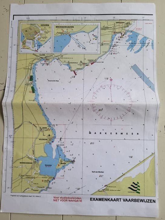Examenkaart Vaarbewijzen Markermeer Hoorn Broekerhaven, Boeken, Ophalen of Verzenden, Gelezen, Nederland, Overige typen