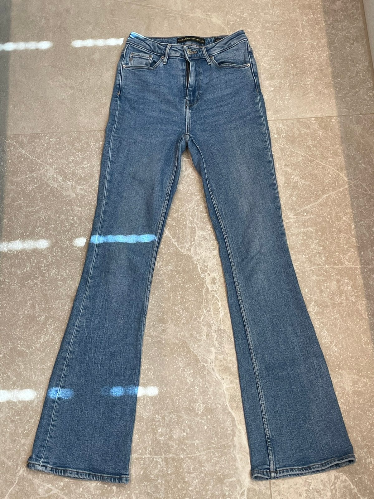 Seven Sisters High Rise Flare Jeans W25 L32, Ophalen of Verzenden, Nieuw, Blauw, W27 (confectie 34) of kleiner