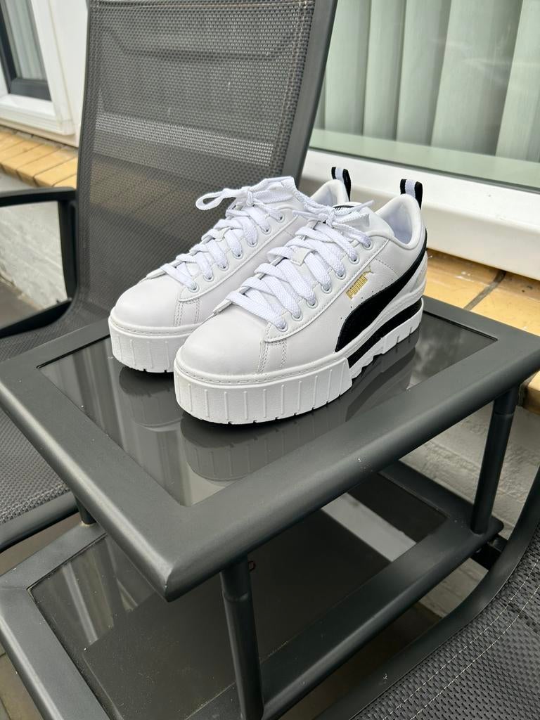 Puma Mayze Sneakers, Kleding | Dames, Wit, Ophalen of Verzenden, Sneakers of Gympen, Zo goed als nieuw