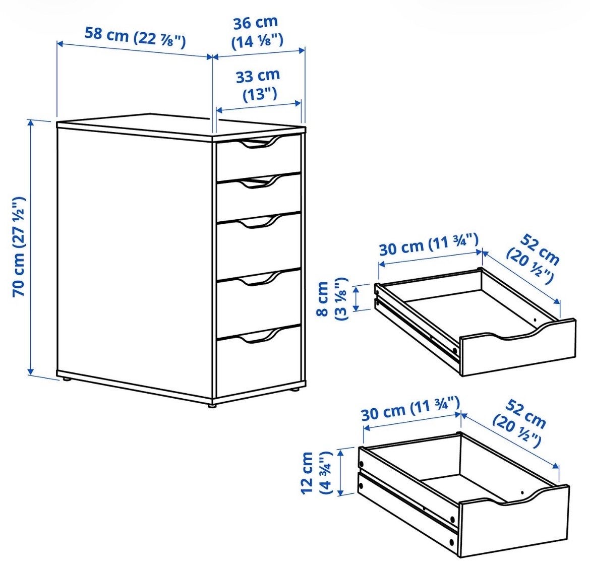 Foto 6 van IKEA Alex kast - als nieuw!