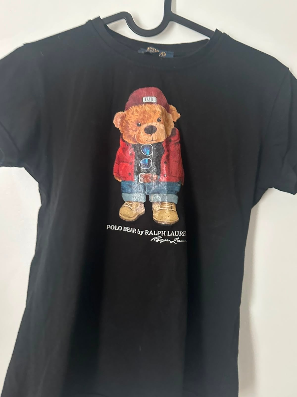 Ralph Lauren T-shirt met Polo Bear - Maat 140, Ophalen of Verzenden, Gebruikt, Jongen of Meisje, Shirt of Longsleeve