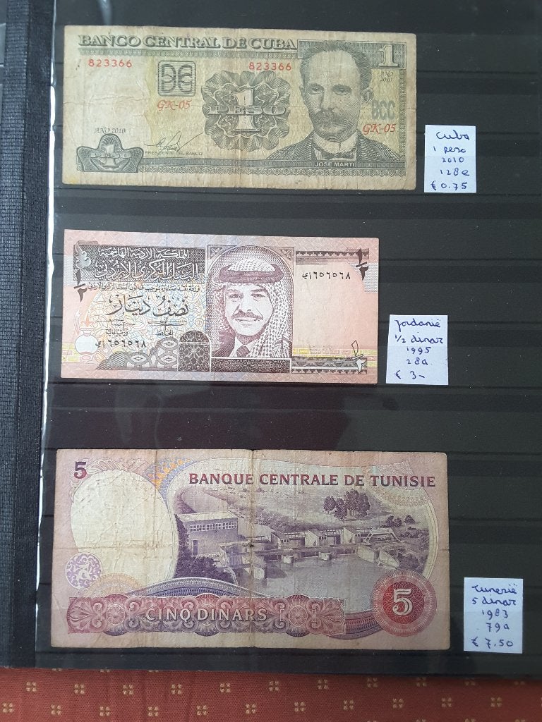 e ​49 bankbiljetten uit 23 landen, prijzen vanaf € 0,50., Ophalen of Verzenden, Buitenland, Bankbiljetten