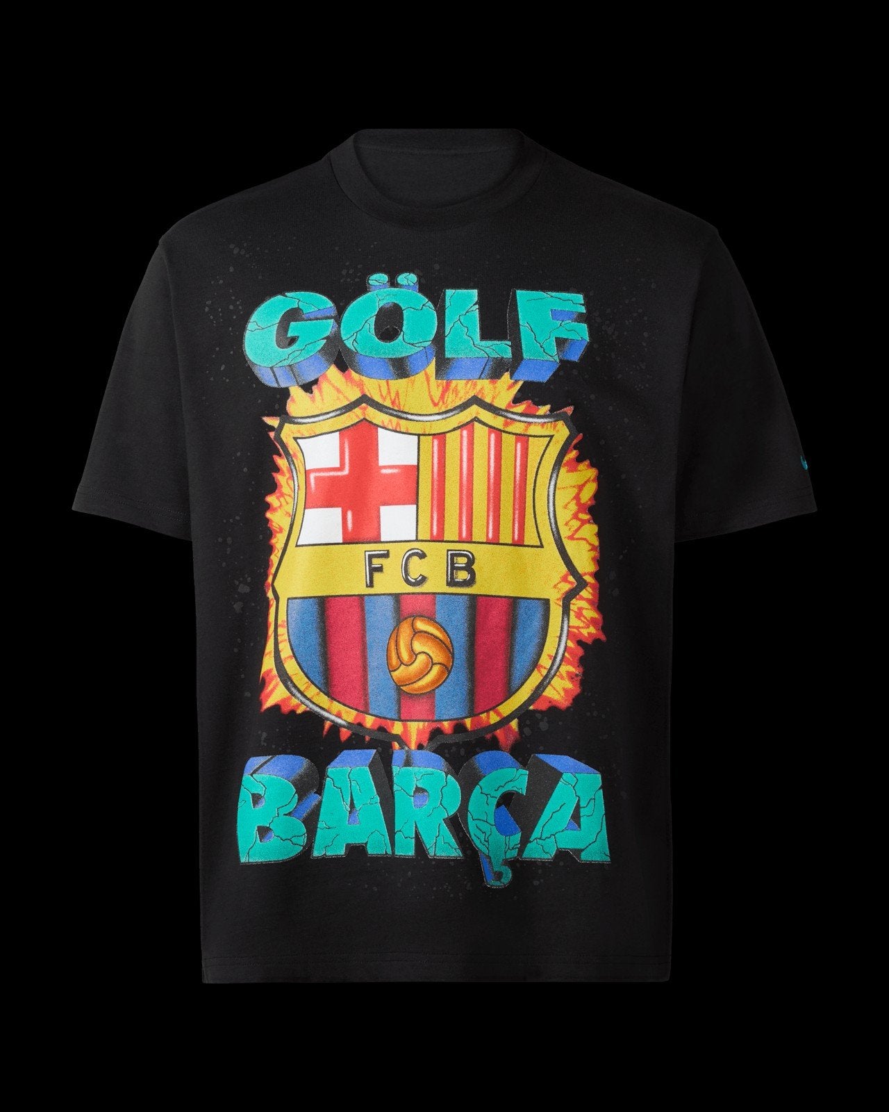 Nike FC Barcelona x Golf Wang T-shirt Maat M Nieuw, Maat 48/50 (M), Zwart, Nike, Nieuw