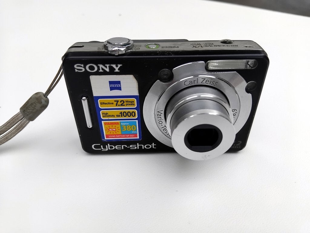 Sony Cybershot DSC-W55, 7 megapixels, Beeldstabilisatie, Gebruikt, Accu