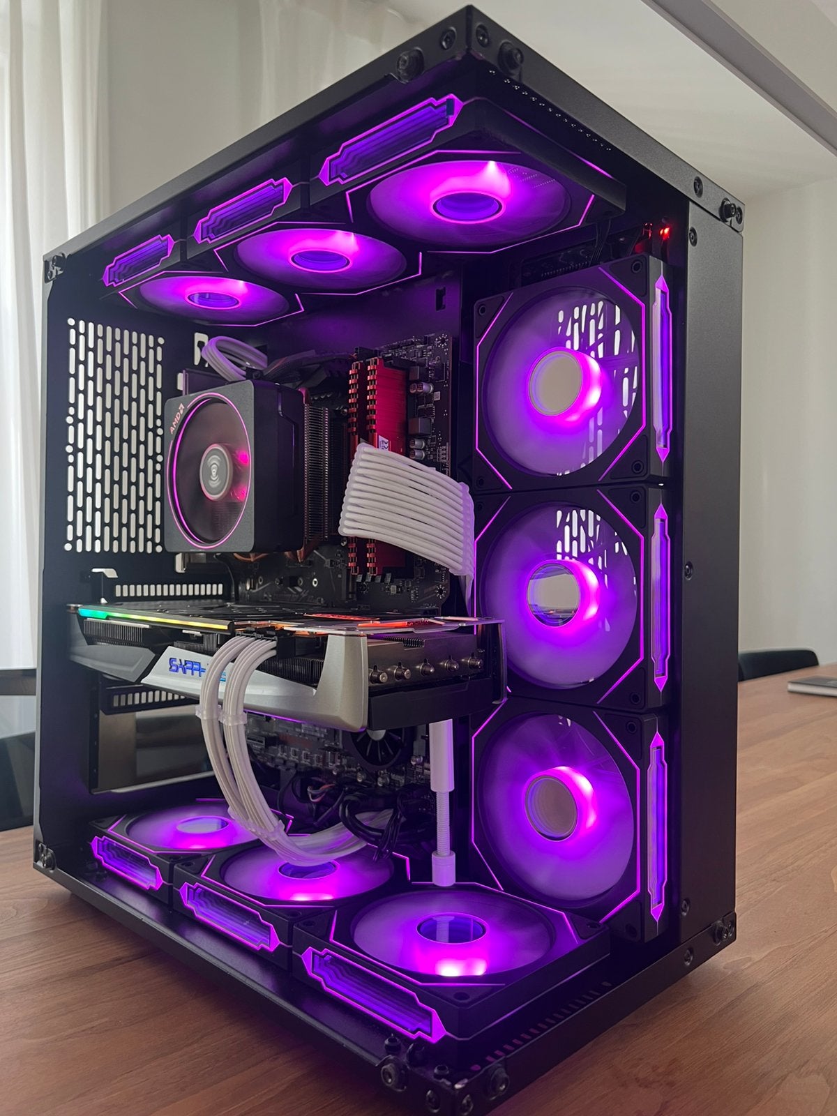 Complete Gaming PC – Ryzen 7 3700X, RX 5700 XT, 32GB RGB Ram, Ophalen, Zo goed als nieuw, Gaming, SSD