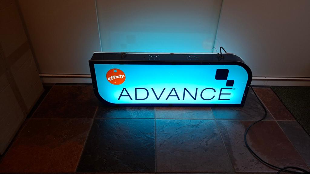 Dubbelzijdige reclame lichtbak., Verzenden, Lichtbak of (neon) lamp
