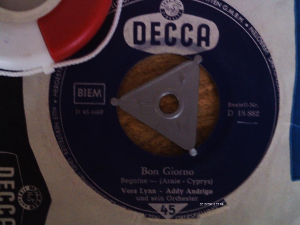 vera lynn / addy andrigo - bon giorno 3mei, Voor 1960, 7 inch, Single, Ophalen of Verzenden