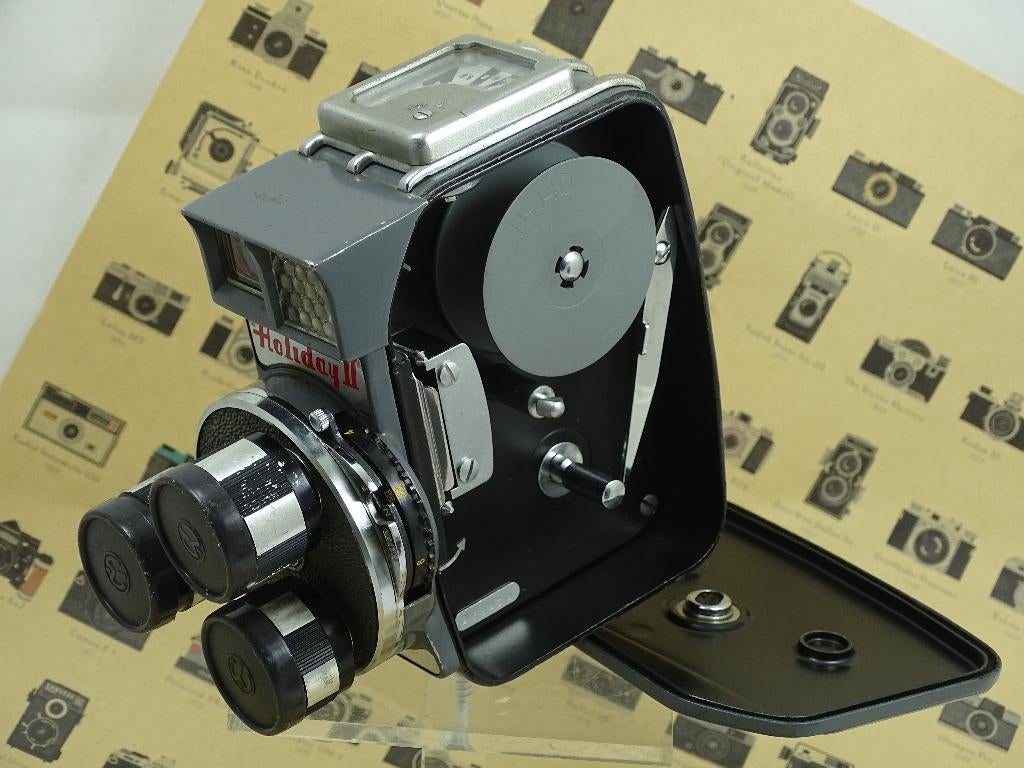 Oude Mansfield 8mm Filmcamera met 3 lenzen, Verzamelen, Ophalen of Verzenden, 1940 tot 1960, Filmcamera