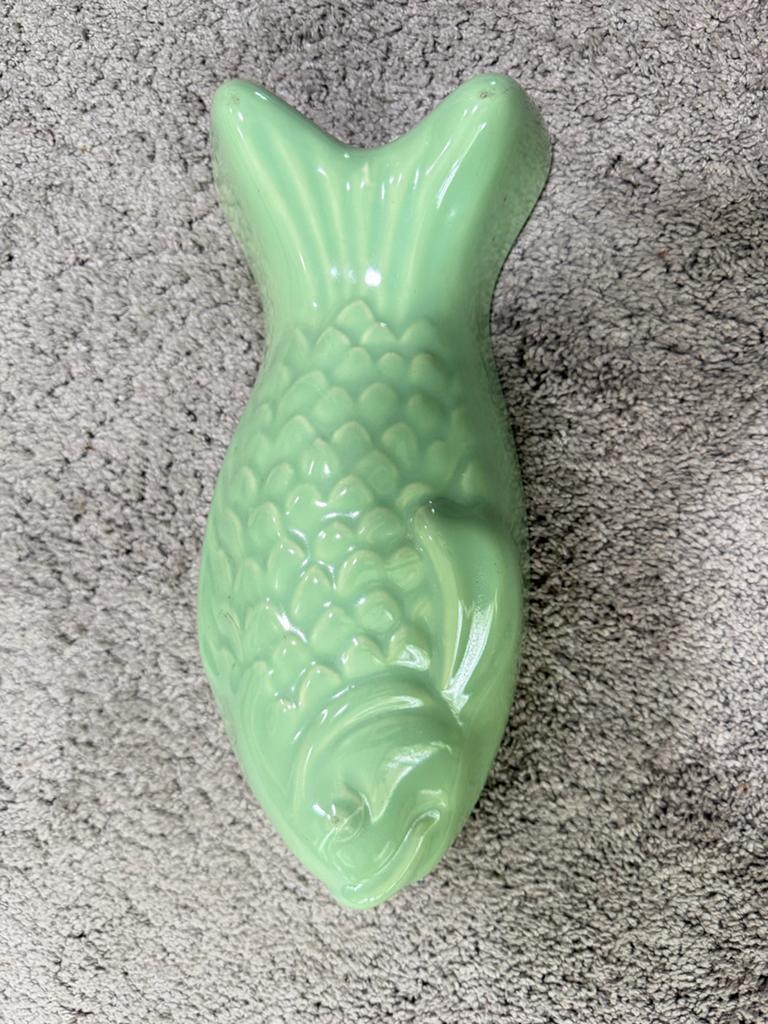 Groene Keramische Visschaal, Antiek en Kunst, Ophalen of Verzenden