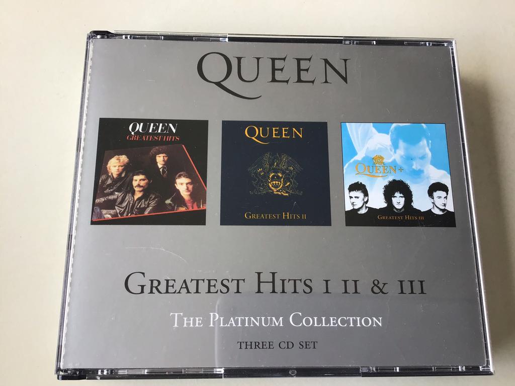 Queen greatest hits I II & III The platinum collection 3CD, Ophalen of Verzenden, Zo goed als nieuw, Poprock