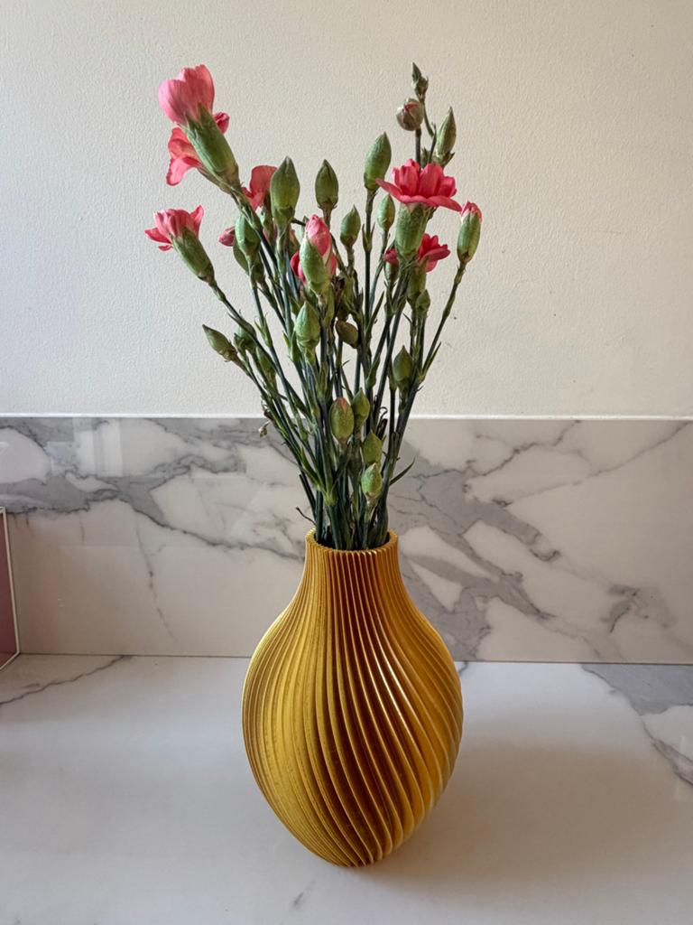 Unieke 3D-geprinte vaas - Diverse kleuren, Huis en Inrichting, Woonaccessoires | Vazen, Ophalen of Verzenden, Nieuw, Blauw, Kunststof